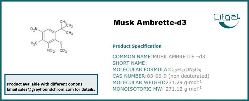 Musk Ambrette Certified Reference Material